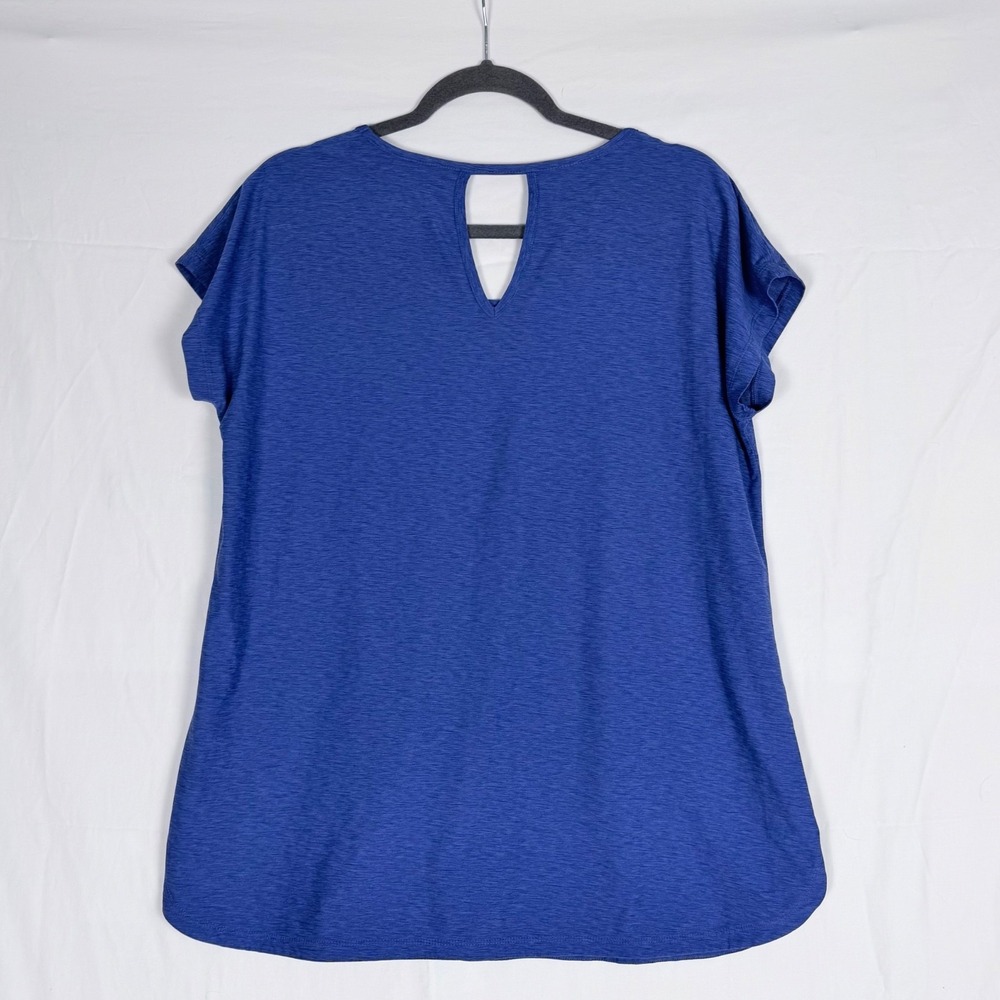 Tuff Athletics Sport Shirts Lot 2xL 1xM Blue Teal Purple Moisture Wicking Yoga - Picture 5 of 16